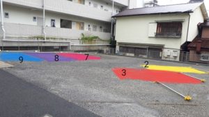 青梅市の整体・こばやし接骨院の駐車場